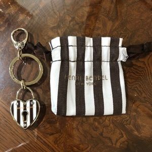 Henri Bendel heart lock key charm